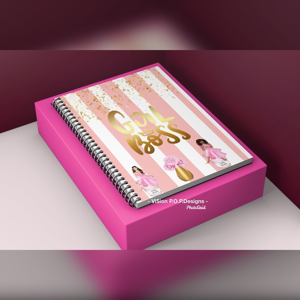 Hard Cover or laminate spiral notebook